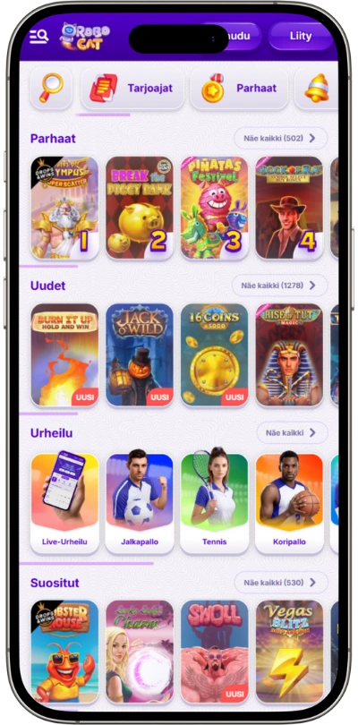 Robocat Casino Mobiilikokemus